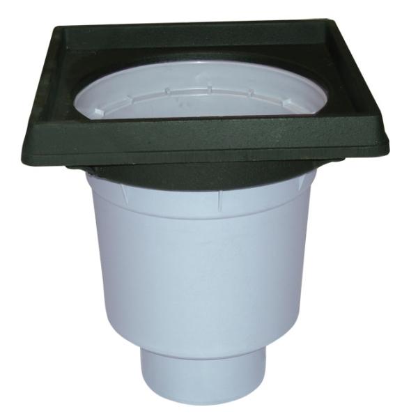 Perfektablaufkörper DN110 senkrecht, Gussrahmen 260x260mm   HL606.1K/1